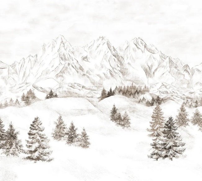 Papel pintado Montaña de los Alpes
