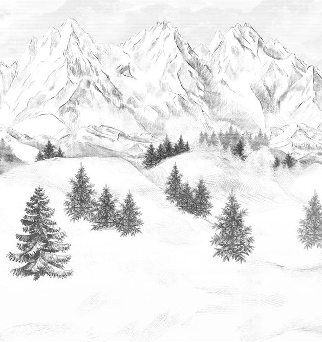 Papel pintado de la montaña de Chamonix