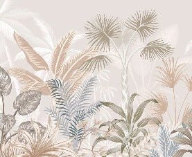 Papel pintado Panorámica de la jungla de terracota