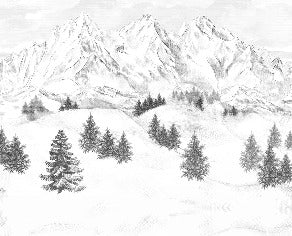 Papel pintado de la montaña de Chamonix