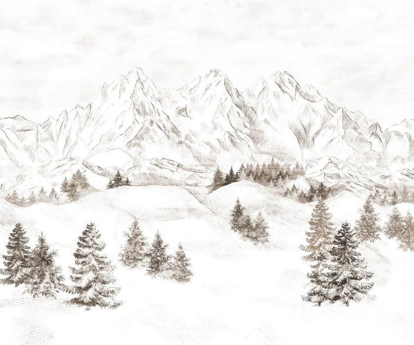 Papel pintado Montaña de los Alpes