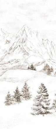 Papier peint montagne massif des Alpes, XXL, tendance