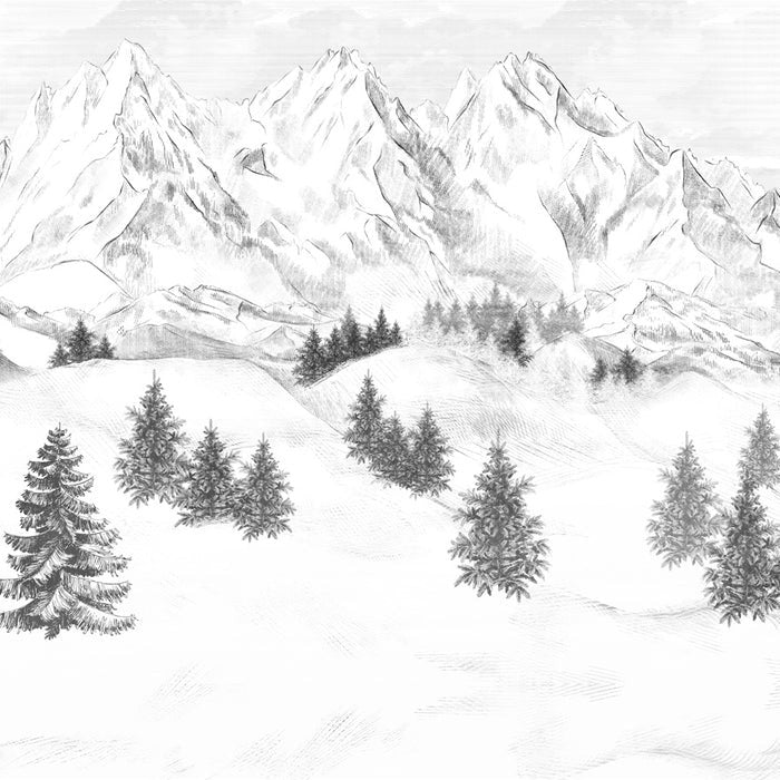 Papel pintado de la montaña de Chamonix