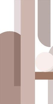 Papier peint panoramique géométrique terracotta, XXL, tendance