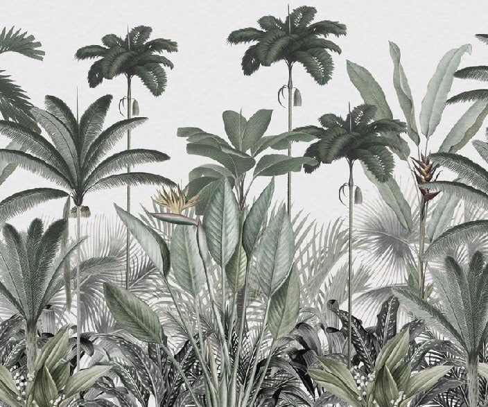 Papel pintado Árbol de la selva panorámico