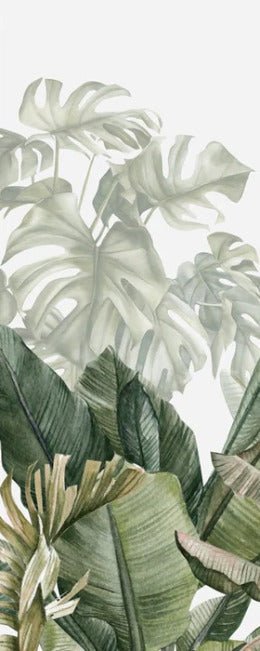 Papier peint panoramique bananier vert, XXL, tendance