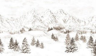 Papel pintado Montaña de los Alpes