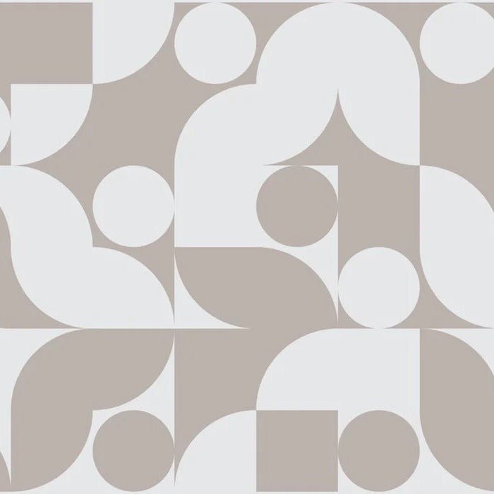 Papel pintado Gris de formas modernas