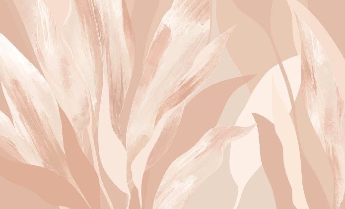 Papel pintado de tela floral nude