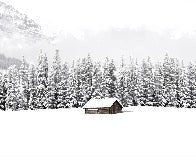Papel pintado Chalet panorámico de montaña