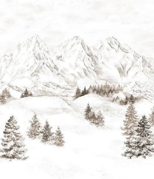 Papel pintado Montaña de los Alpes