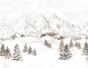 Papel pintado Montaña de los Alpes
