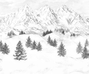 Papel pintado de la montaña de Chamonix