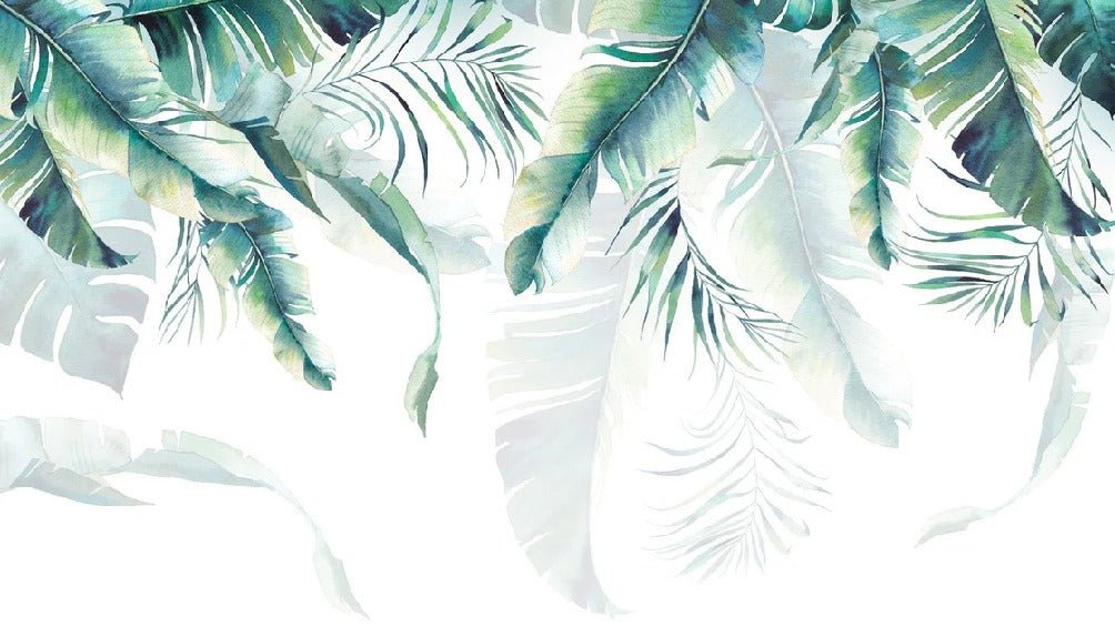 Papel pintado de estilo selvático y escandinavo