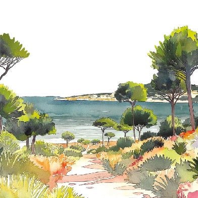 Papel pintado panorámico de verano