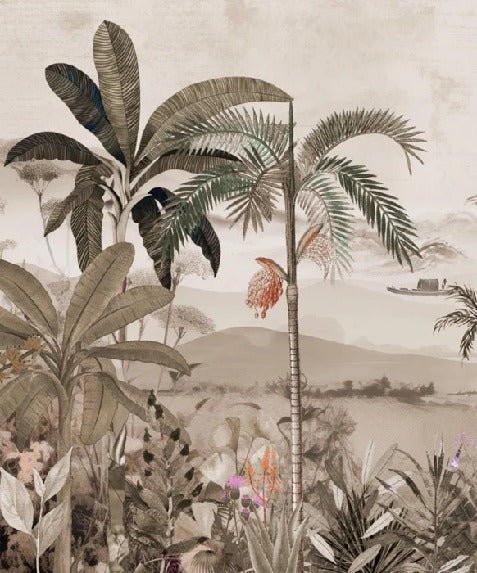 Papier peint l'art de la jungle peint, XXL, tendance