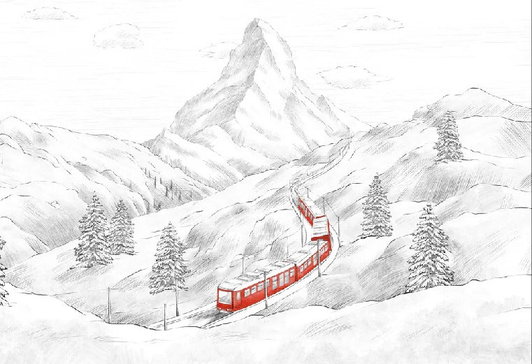 Papier peint panoramique Mont Cervin