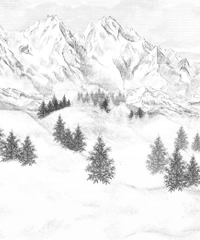 Papel pintado de la montaña de Chamonix
