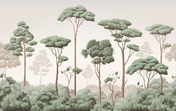 Papier peint brise légère pinède, XXL, tendance