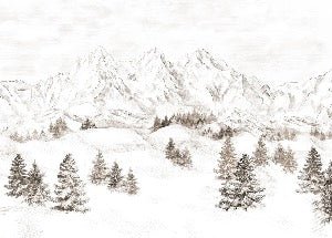 Papel pintado Montaña de los Alpes