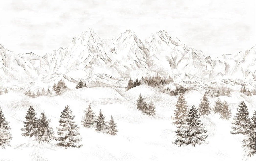 Papel pintado Montaña de los Alpes