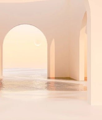 Papel pintado arco panorámico puesta de sol