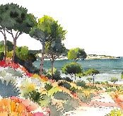Papel pintado panorámico de verano
