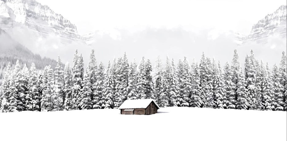 Papel pintado Chalet panorámico de montaña