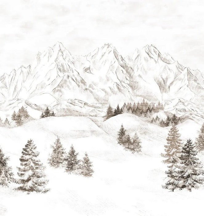 Papel pintado Montaña de los Alpes