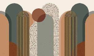 Papier peint Art déco graphique tendance, XXL, tendance