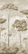 Papier peint panoramique pinède volupté sépia