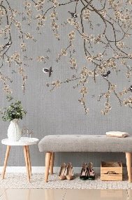 Papel pintado de Ramas en flor