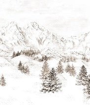 Papel pintado Montaña de los Alpes