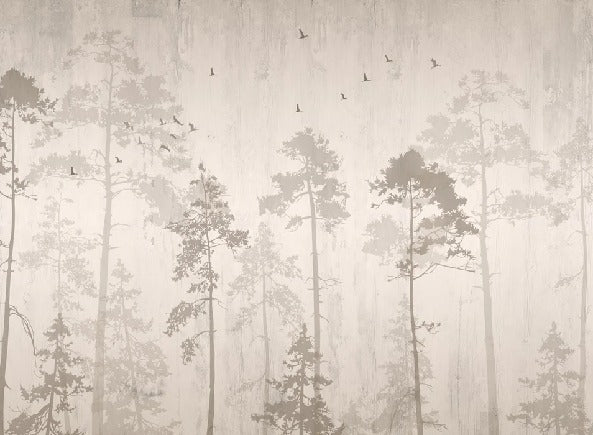 Papel pintado Bosque otoñal
