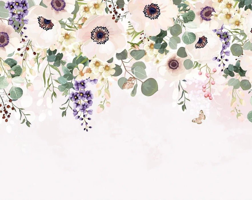 Papel pintado floral Provence