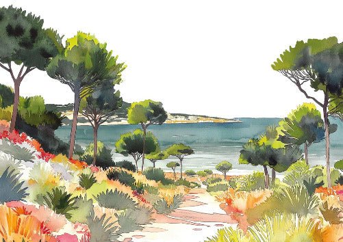 Papel pintado panorámico aire veraniego