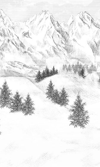 Papel pintado de la montaña de Chamonix