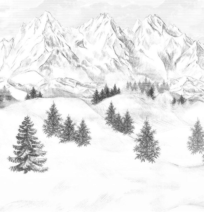 Papel pintado de la montaña de Chamonix