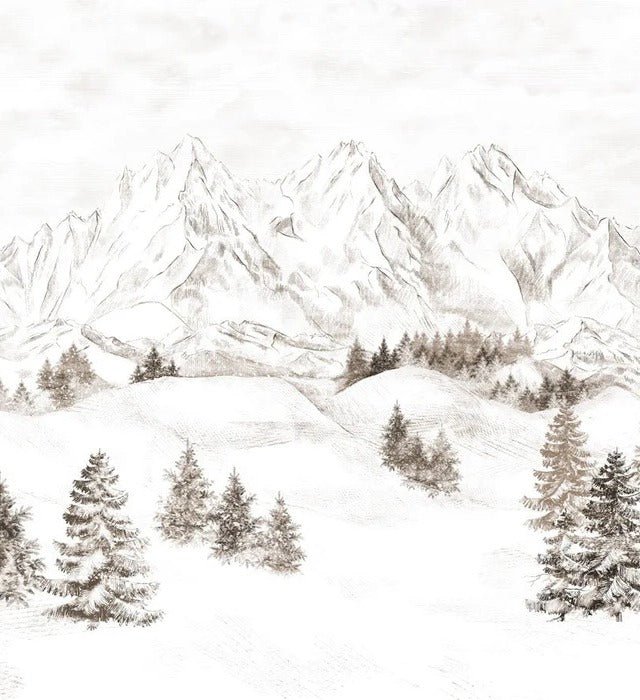 Papel pintado Montaña de los Alpes
