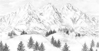 Papel pintado de la montaña de Chamonix