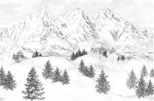 Papel pintado de la montaña de Chamonix