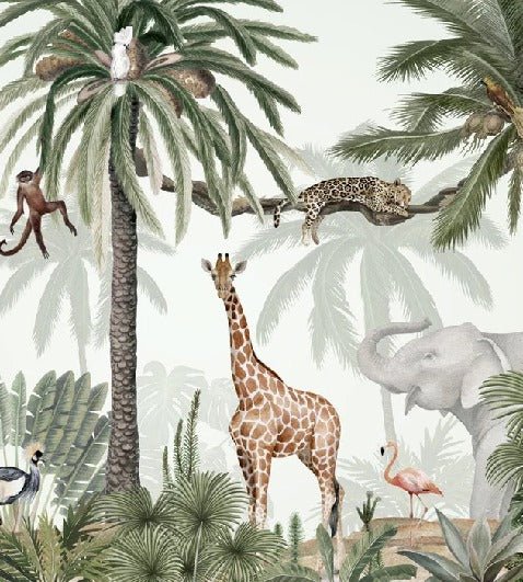 Papel pintado infantil Jungla pacífica