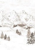 Papel pintado Montaña de los Alpes