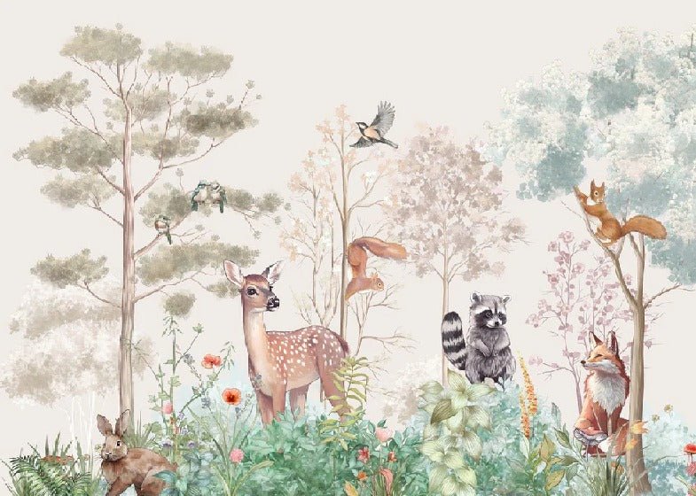 Papel pintado Dormitorio infantil magic nature beige