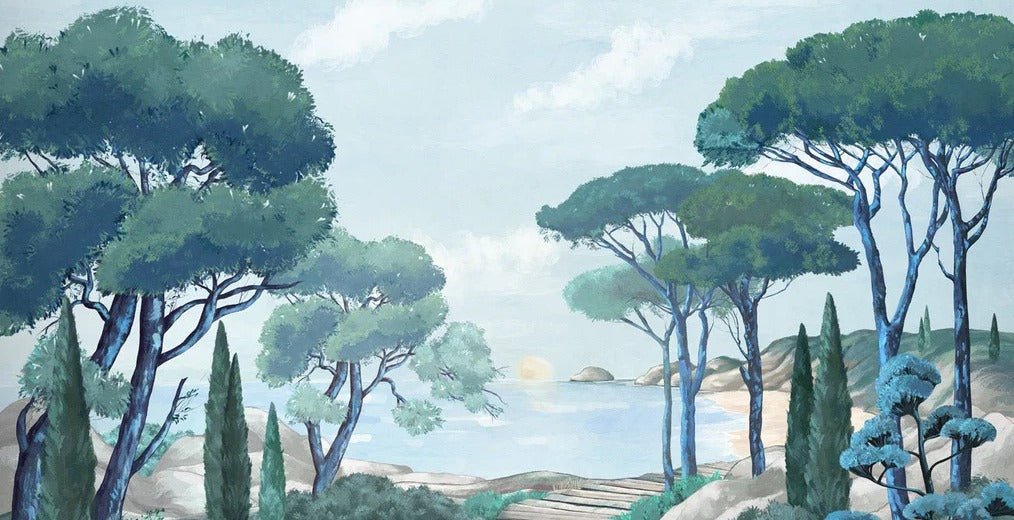 Papier peint balade dans les calanques, XXL, tendance