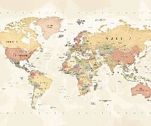 Fondo de escritorio de exploración panorámica del mapa del mundo