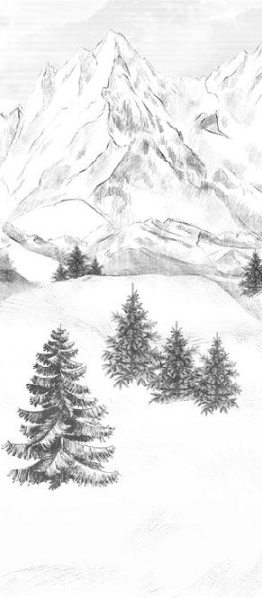 Papel pintado de la montaña de Chamonix