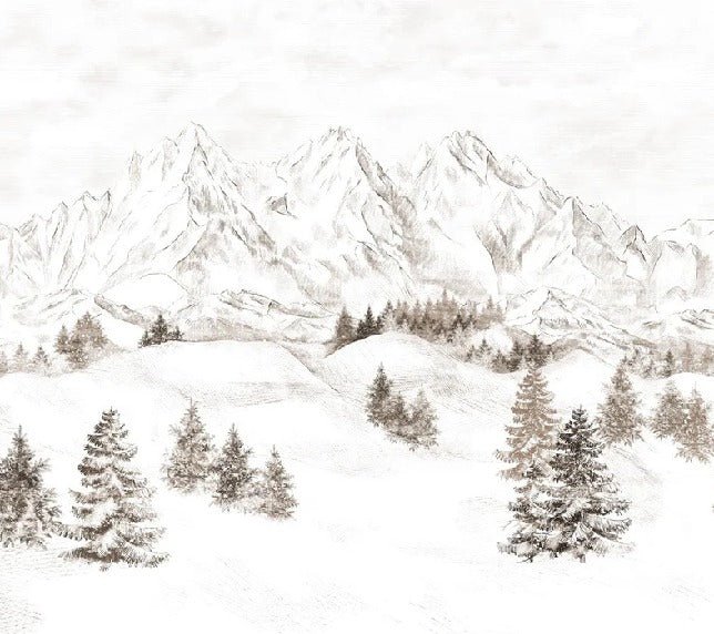 Papel pintado Montaña de los Alpes