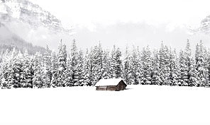 Papel pintado Chalet panorámico de montaña