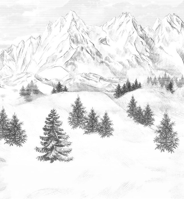 Papel pintado de la montaña de Chamonix